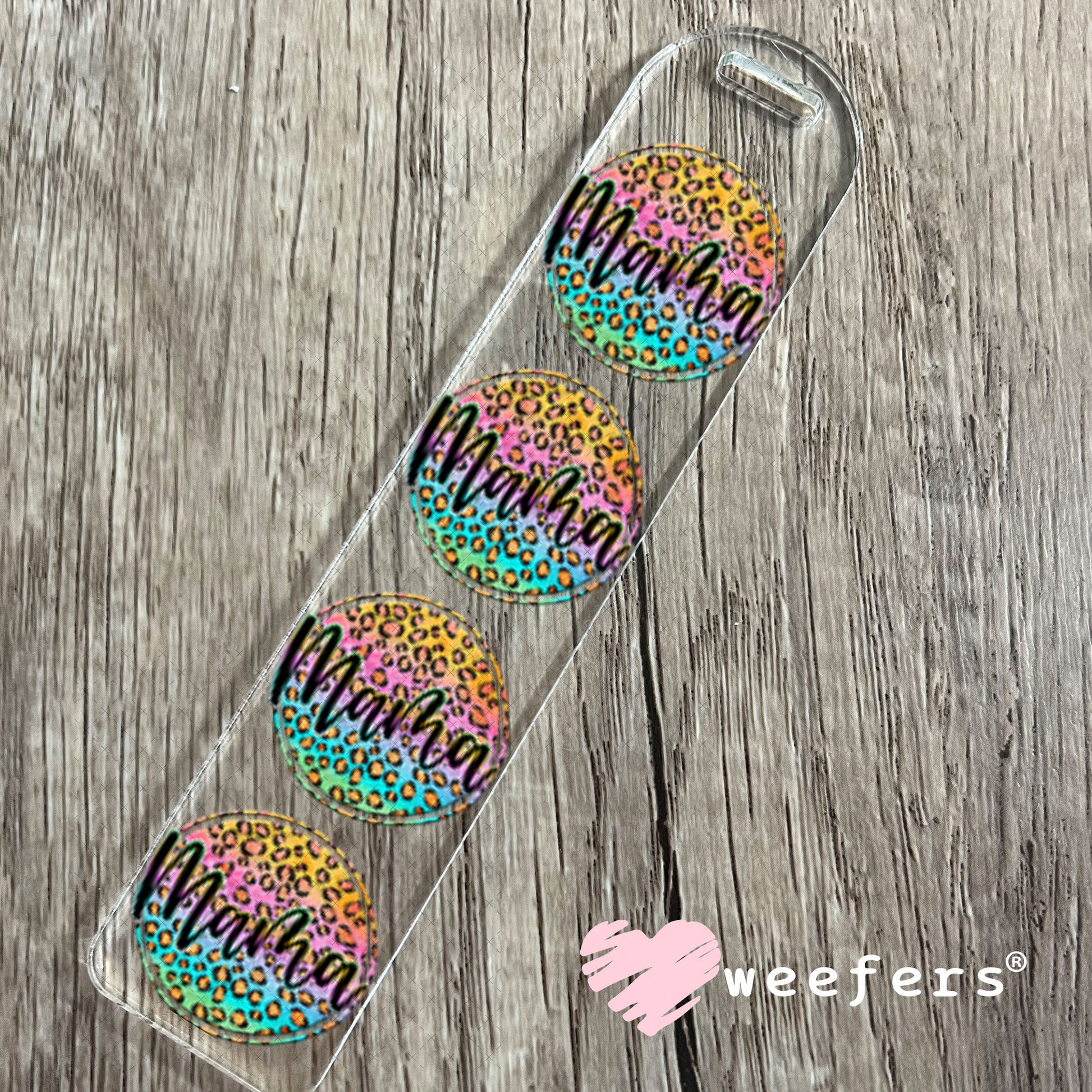 UV DTF Decal - Mama Cheetah Ombre Bookmark Weefers