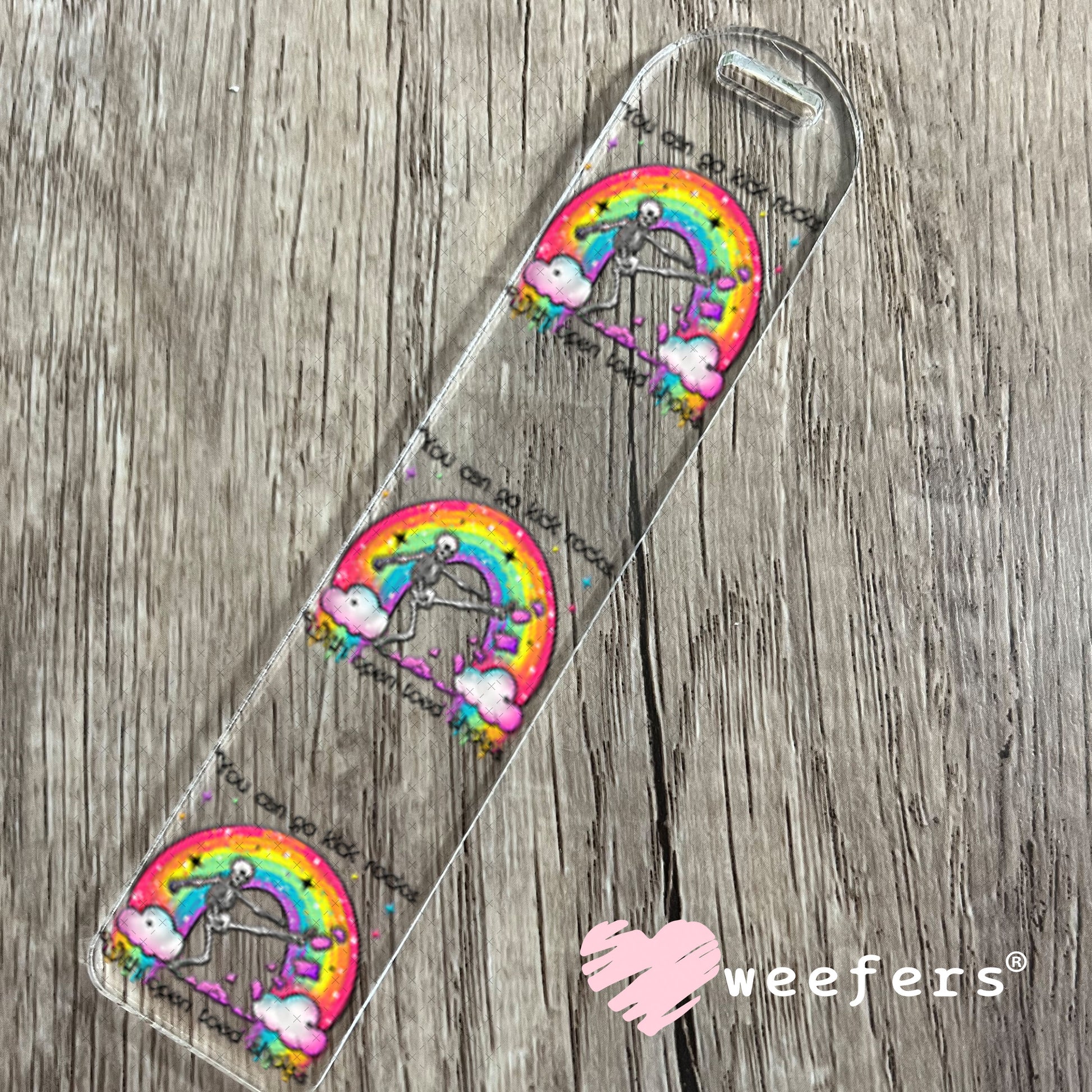 UV DTF Decal - You Can Go Kick Rocks with Open Toed Shoes Bookmark Weefers