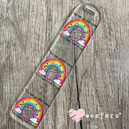 UV DTF Decal - You Can Go Kick Rocks with Open Toed Shoes Bookmark Weefers