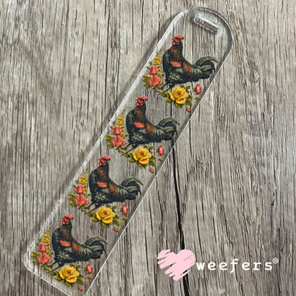 UV DTF Decal - Rooster Florals Bookmark Weefers