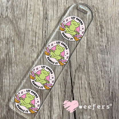 UV DTF Decal - Let Karma Handle It Bookmark Weefers