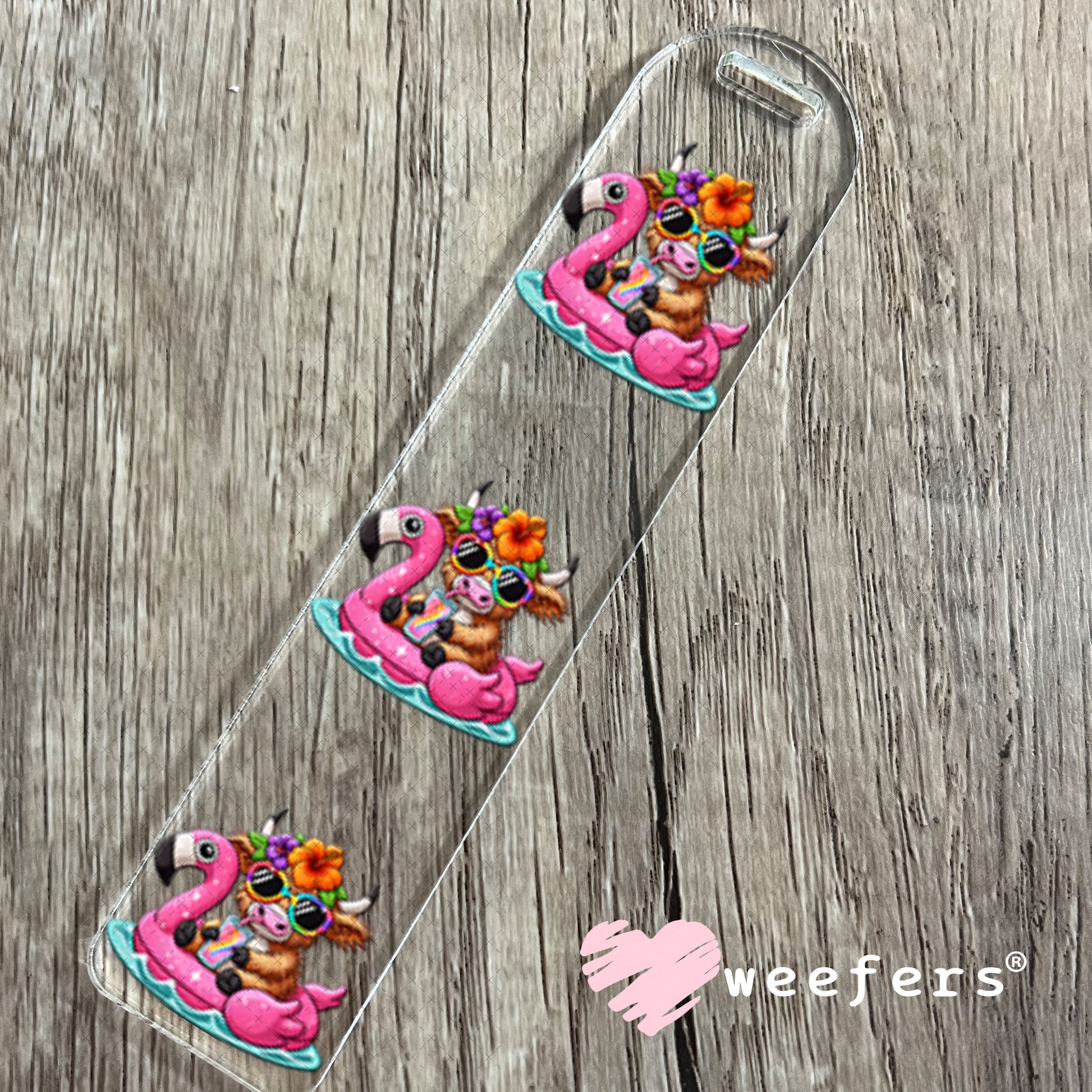 UV DTF Decal - Floating Highlander Cow Bookmark Weefers