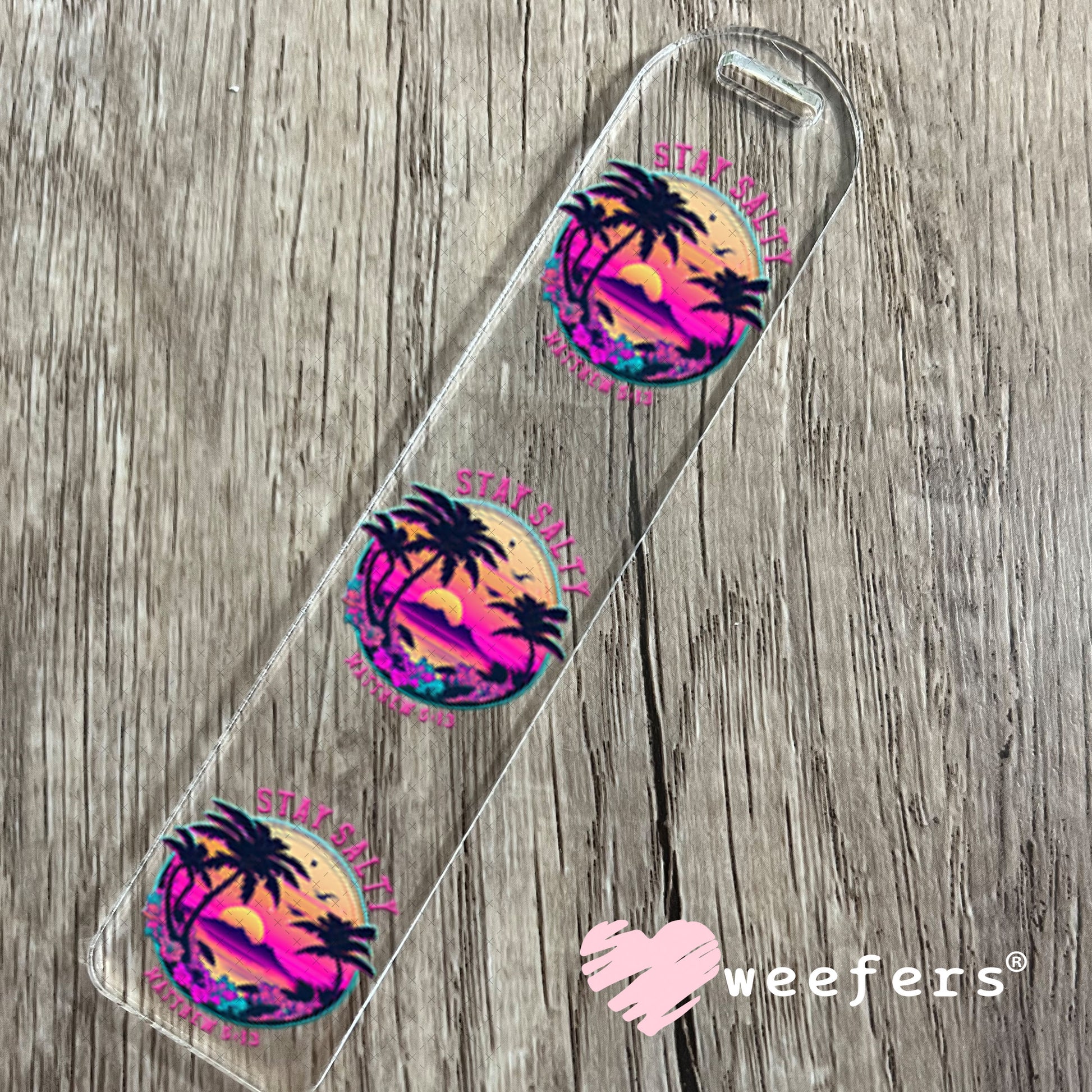 UV DTF Decal - Stay Salty Matthew 5:13 Bookmark Weefers