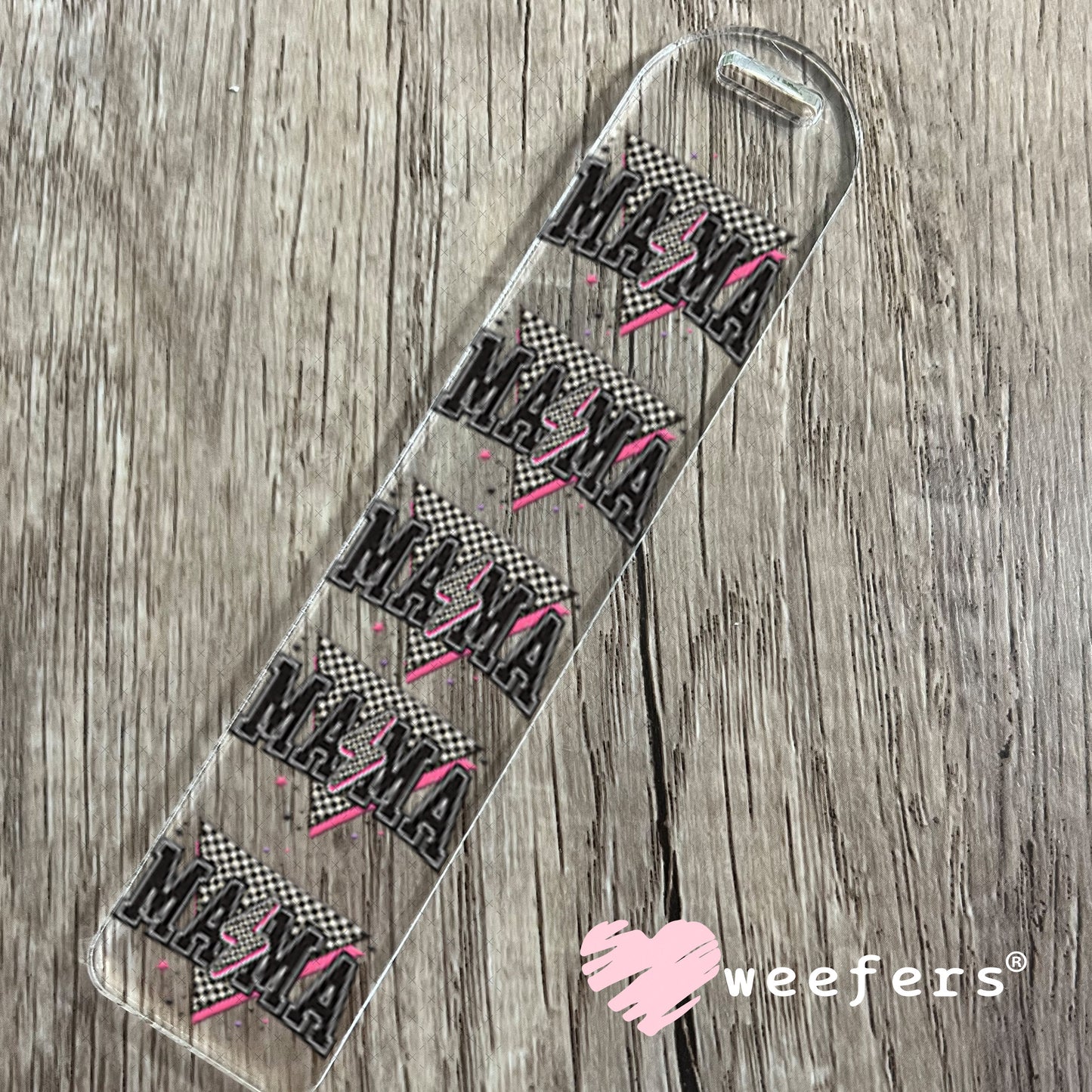 UV DTF Decal - Mama Black Lightening Bolt Bookmark Weefers