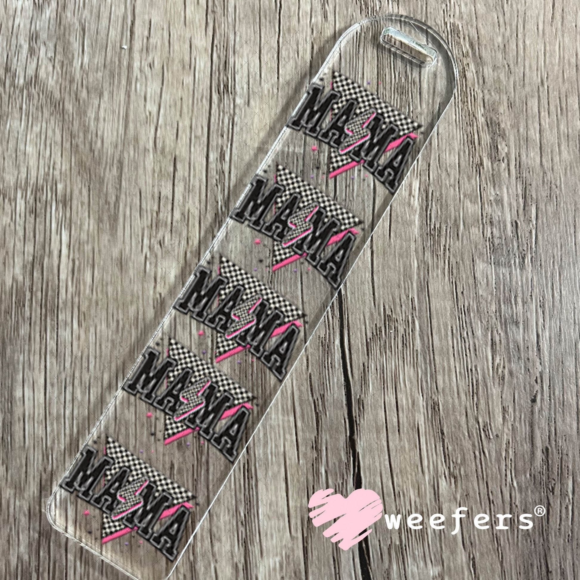 UV DTF Decal - Mama Black Lightening Bolt Bookmark Weefers