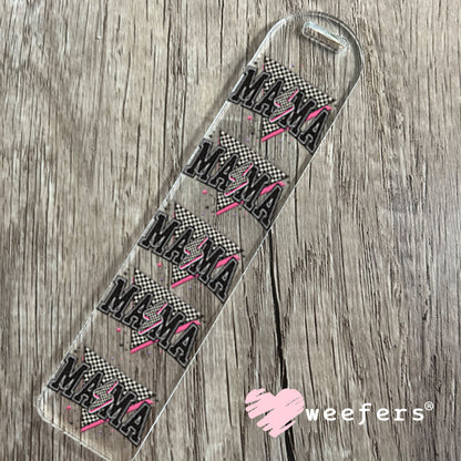 UV DTF Decal - Mama Black Lightening Bolt Bookmark Weefers