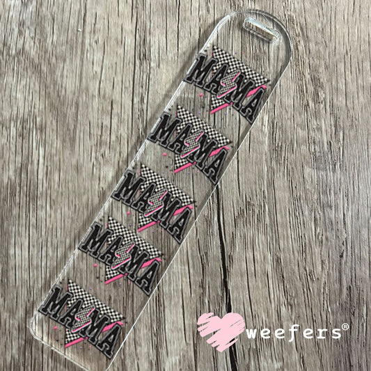 UV DTF Decal - Mama Black Lightening Bolt Bookmark Weefers