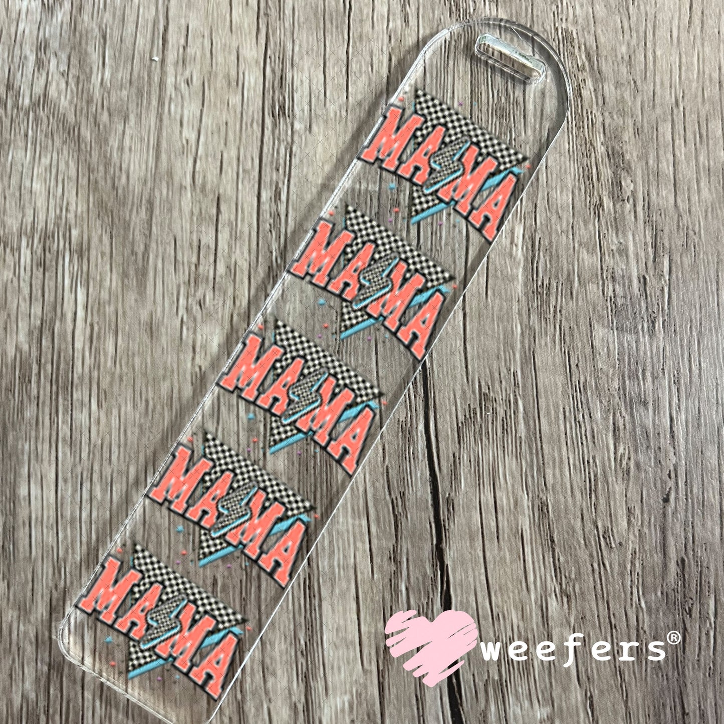 UV DTF Decal - Mama Salmon Lightening Bolt Bookmark Weefers