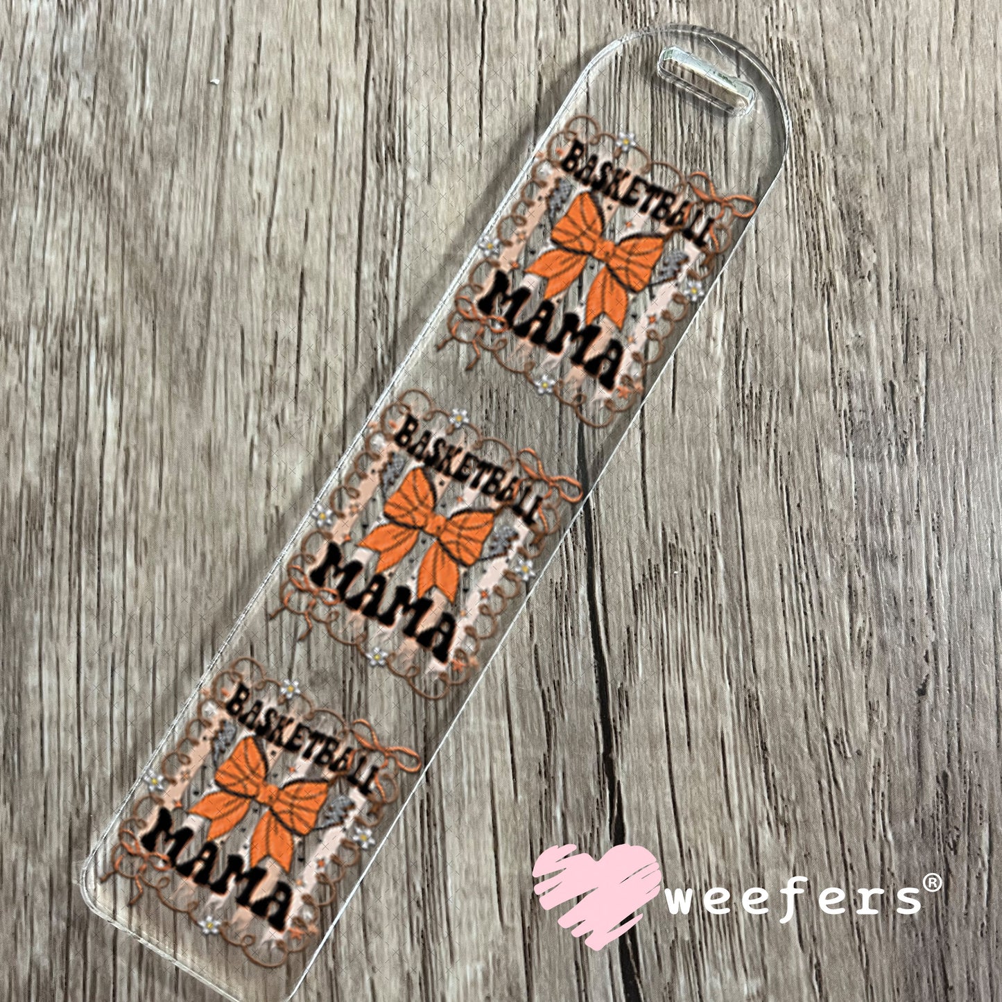 UV DTF Decal - Basketball Mama Bows Bookmark Weefers