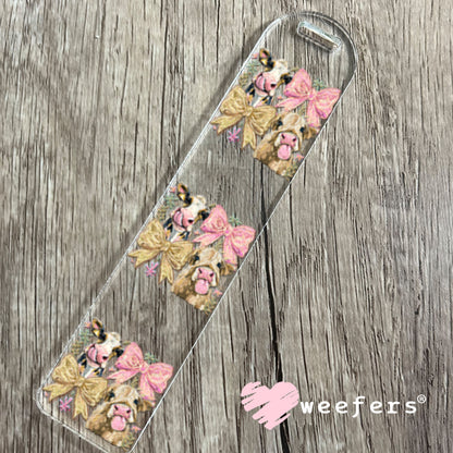 UV DTF Decal - Cows and Bows Bookmark Weefers
