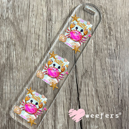 UV DTF Decal - Stay Salty Crab Bookmark Weefers