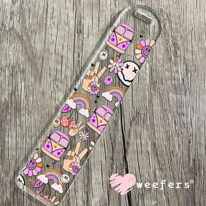 UV DTF Cup Wrap – Retro Bus and Rainbows Bookmark Weefers