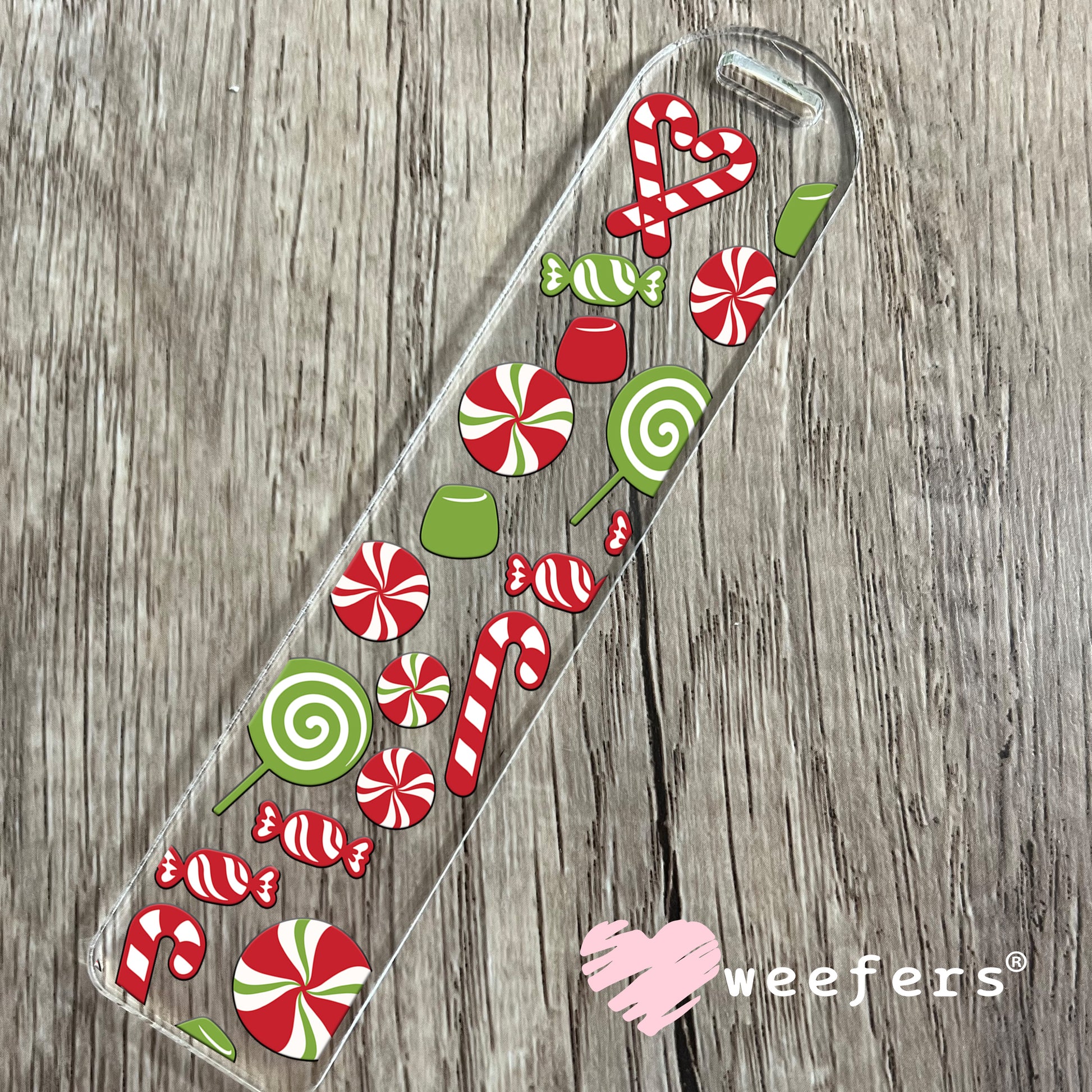 Christmas Candy UV DTF Bookmark Decal  - Weefers