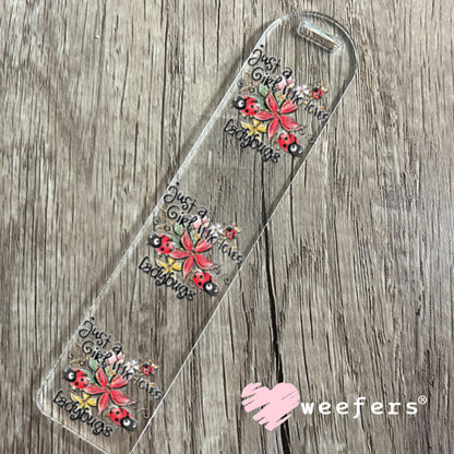 UV DTF Decal - Just a Girl Who Loves LadyBugs Bookmark Weefers