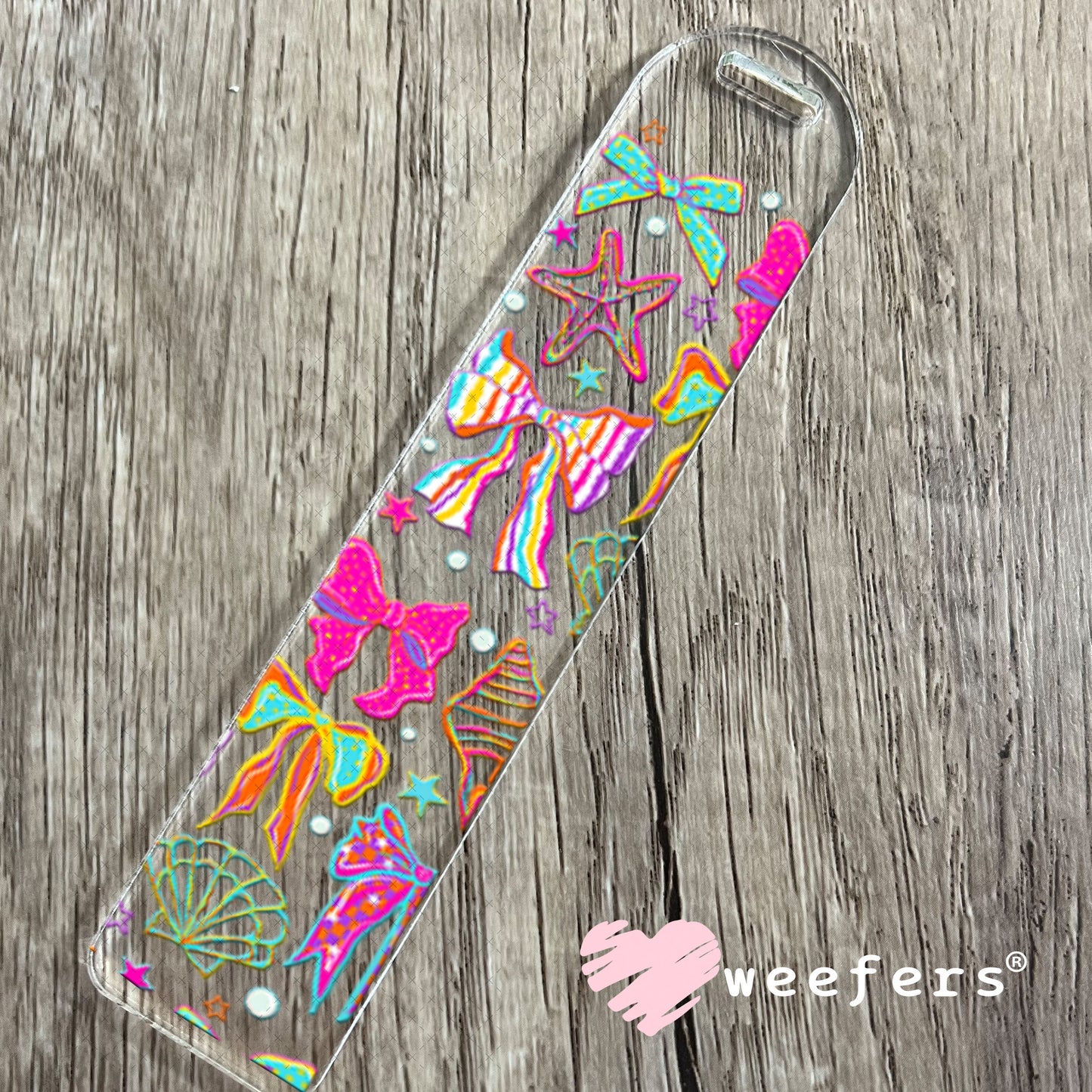 UV DTF Cup Wrap – Seashell Bows Bookmark Weefers