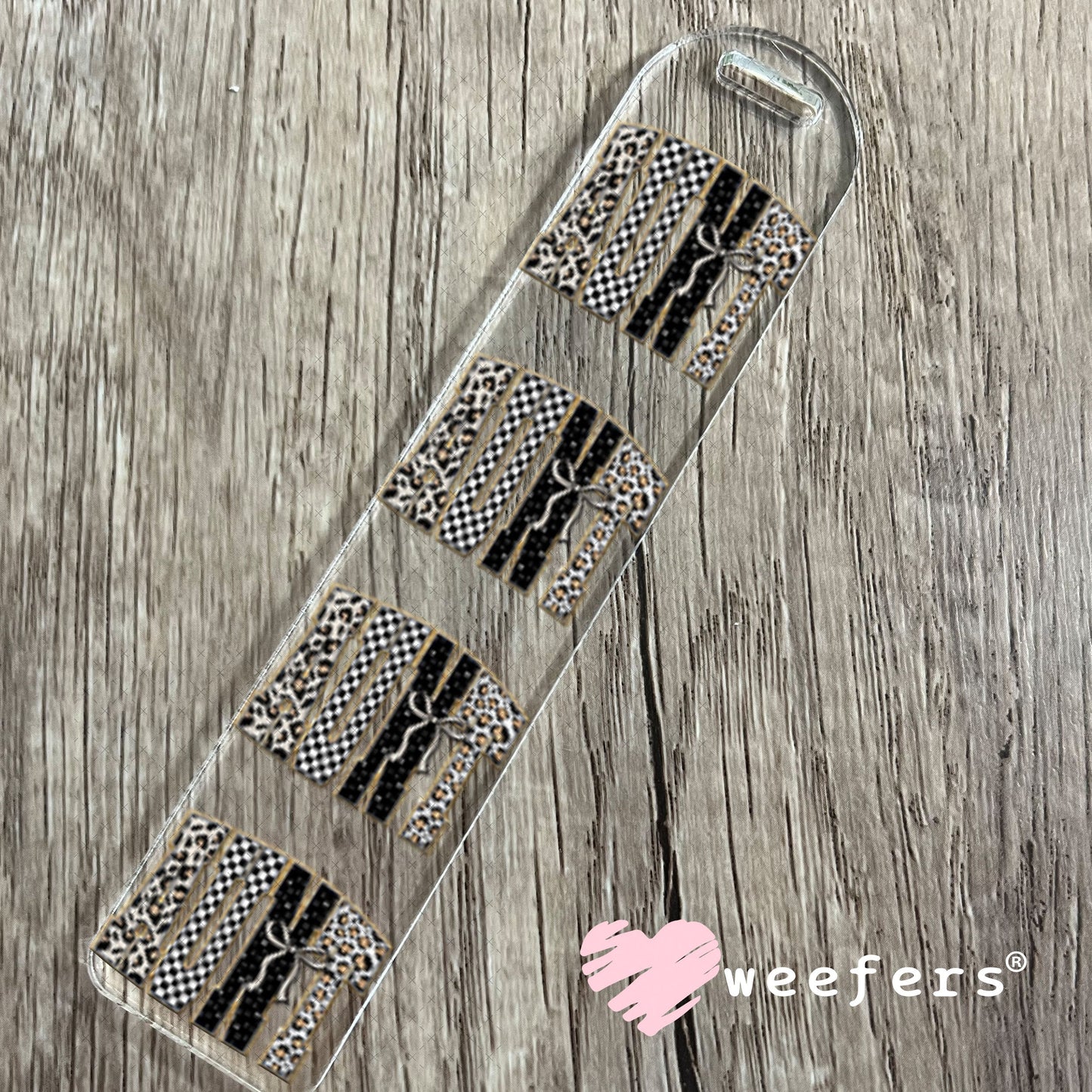 UV DTF Decal - Leopard Aunt Bookmark Weefers