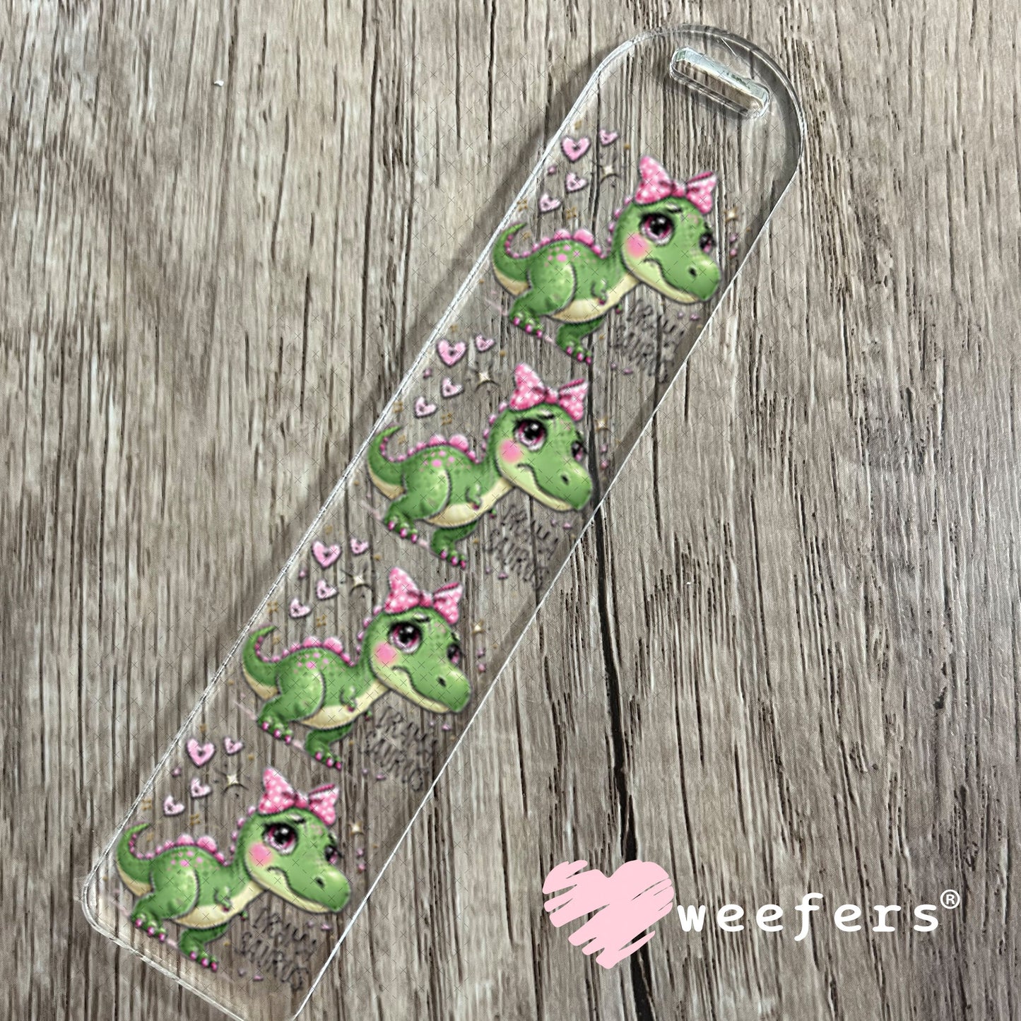 UV DTF Decal - Drama Saurus Dinosaur Bookmark Weefers
