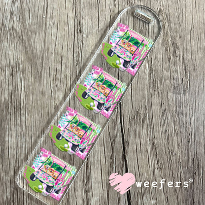 UV DTF Decal - Pink Dog Golf Bookmark Weefers