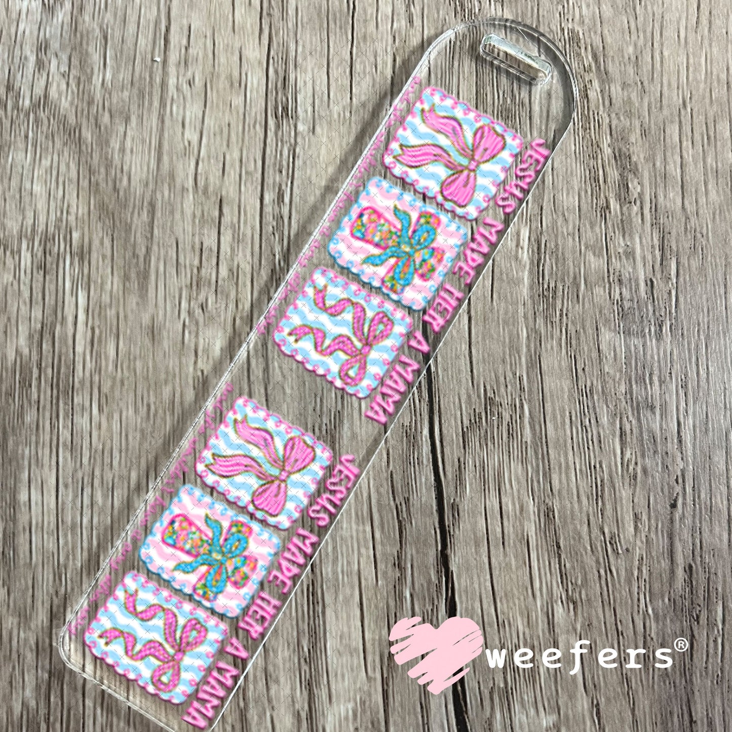 UV DTF Cup Wraps - Jesus Made Her a Mama Bookmark Weefers