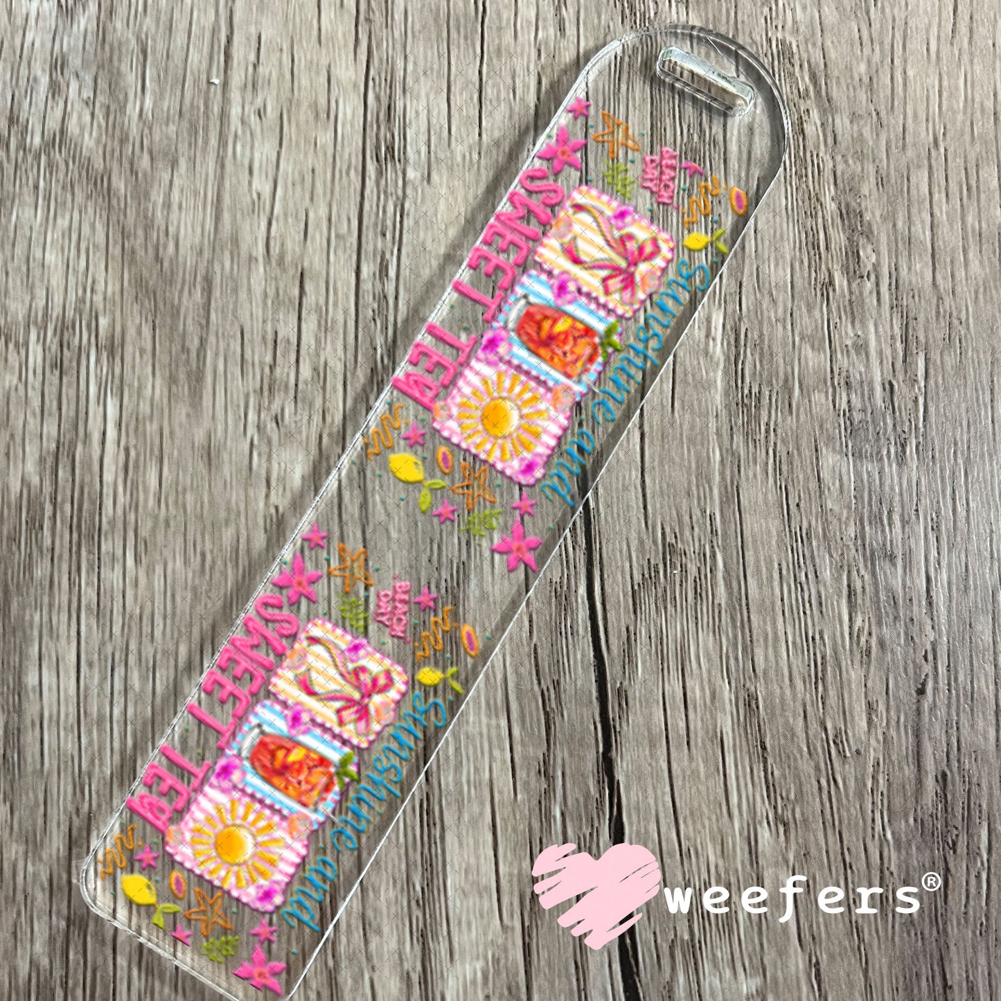 UV DTF Cup Wraps - Sunshine and Sweet Tea Bookmark Weefers