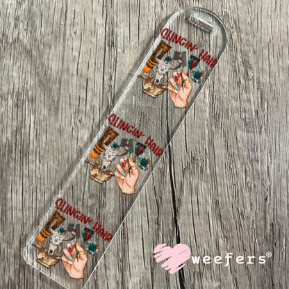 UV DTF Decal - Slingin' Hair Western Bookmark Weefers