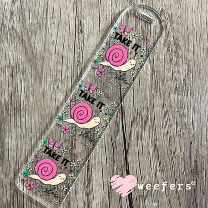 UV DTF Decal - Take It Slow Bookmark Weefers