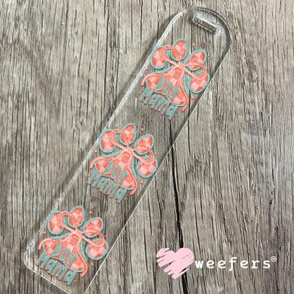 UV DTF Decal - Dog Mama Coral Green Bookmark Weefers