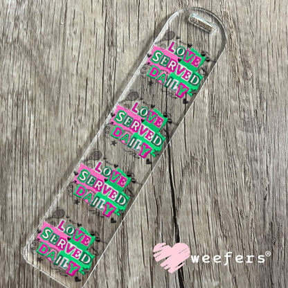 UV DTF Decal - Love Served Daily Tennis Bookmark Weefers