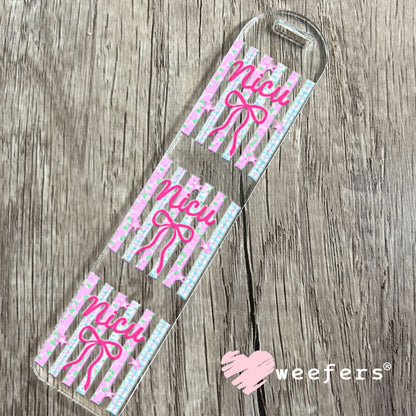 UV DTF Decal - NICU Coquette Bookmark Weefers