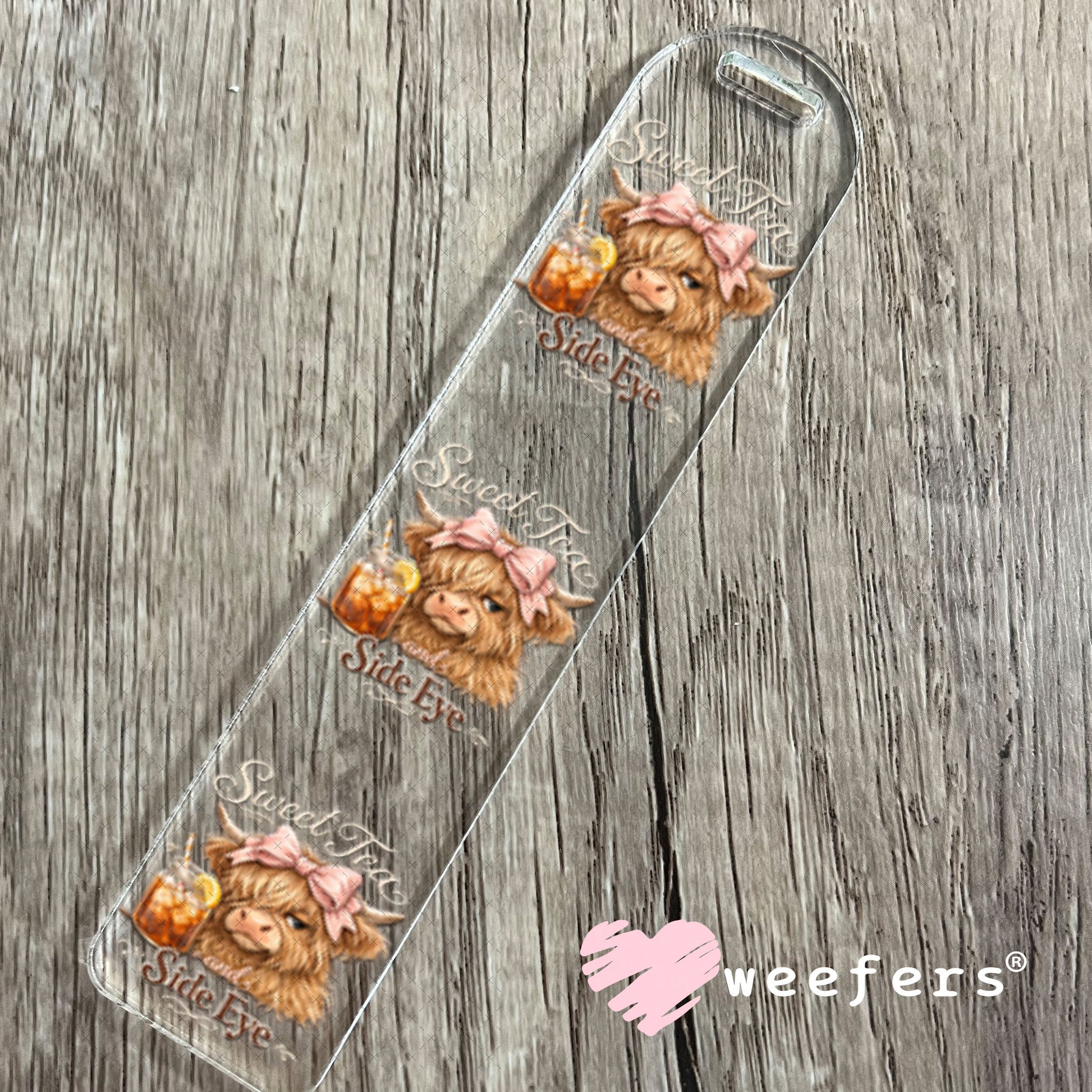 UV DTF Decal - Sweet Tea and Side Eye Bookmark Weefers