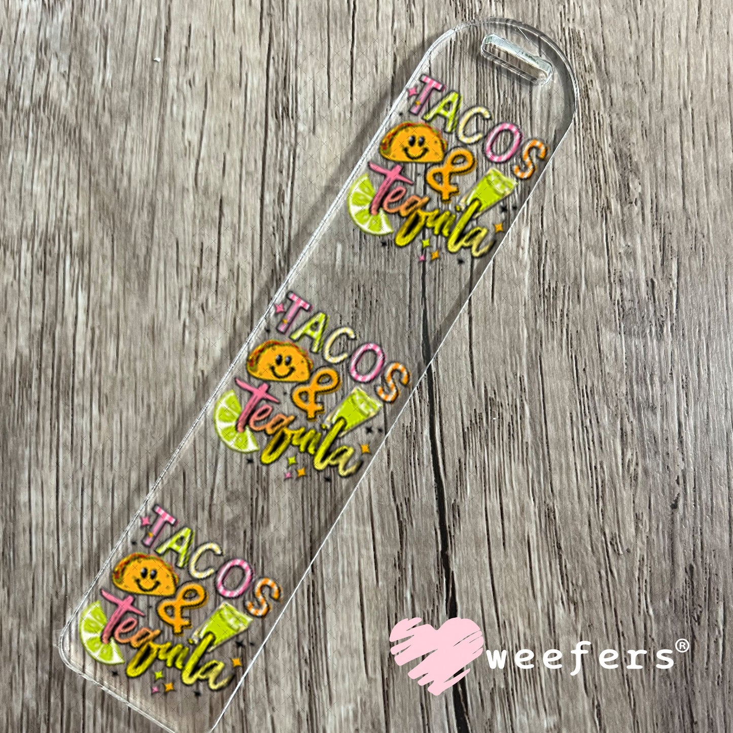 UV DTF Decal - Tacos and Tequila Bookmark Weefers