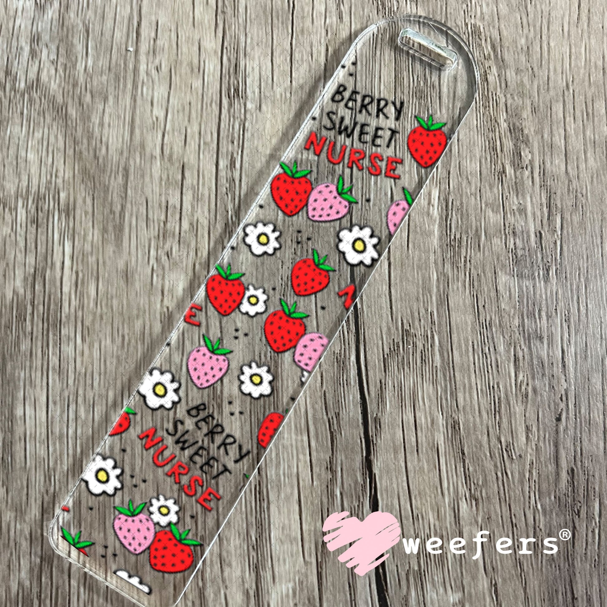 UV DTF Cup Wraps - Berry Sweet Nurse Bookmark Weefers