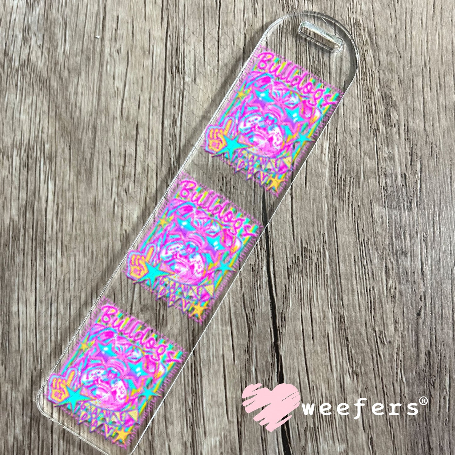 UV DTF Decal - Bulldogs Gameday Colorful Mascot Bookmark Weefers