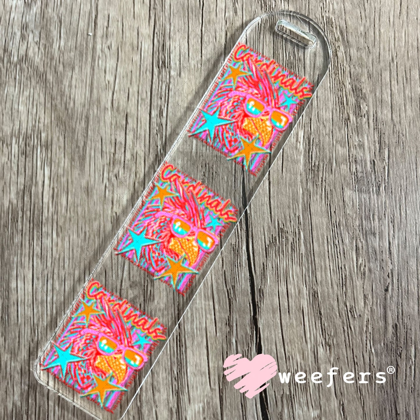 UV DTF Decal - Cardinals Colorful Mascot Bookmark Weefers