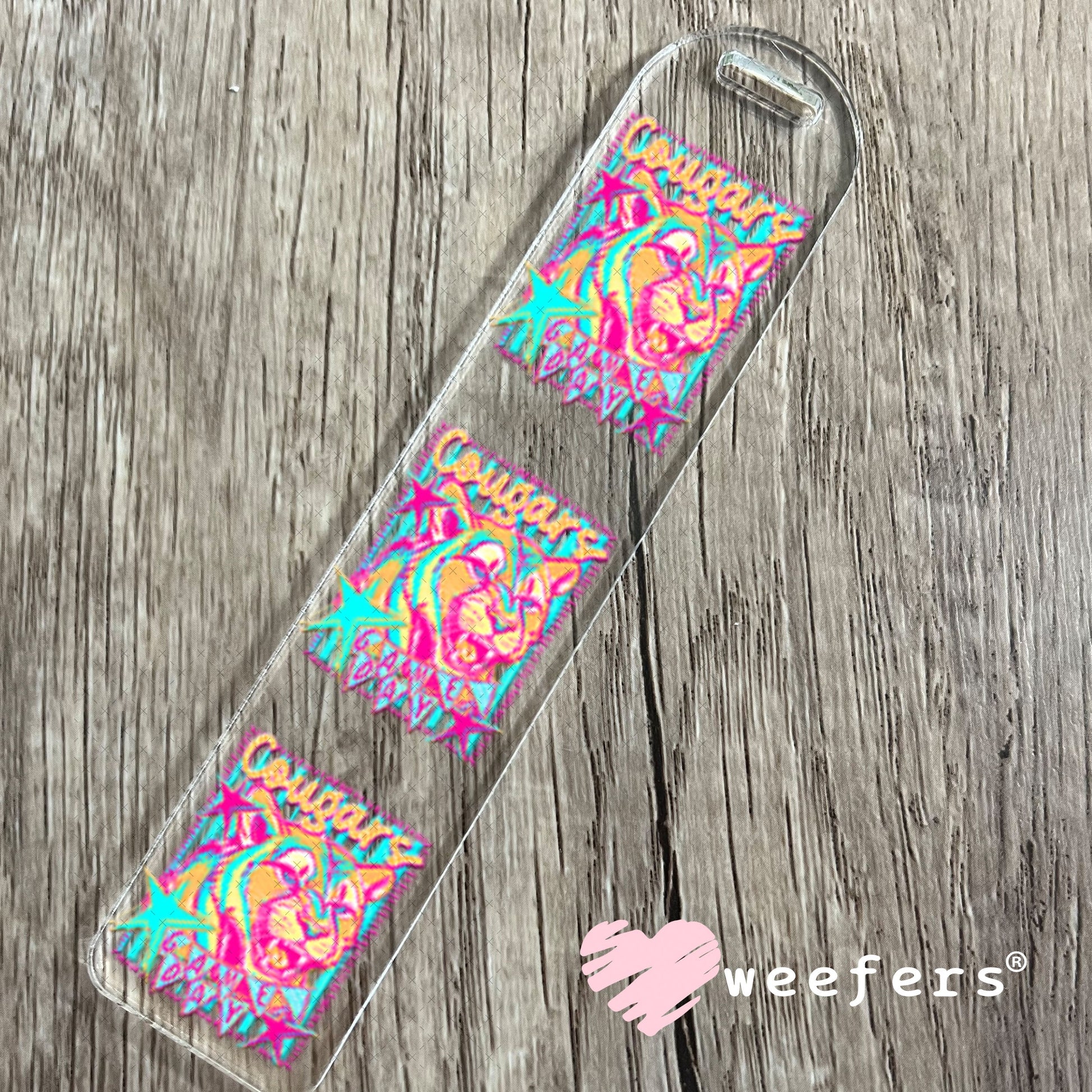 UV DTF Decal - Cougars Game Day Colorful Mascot Bookmark Weefers