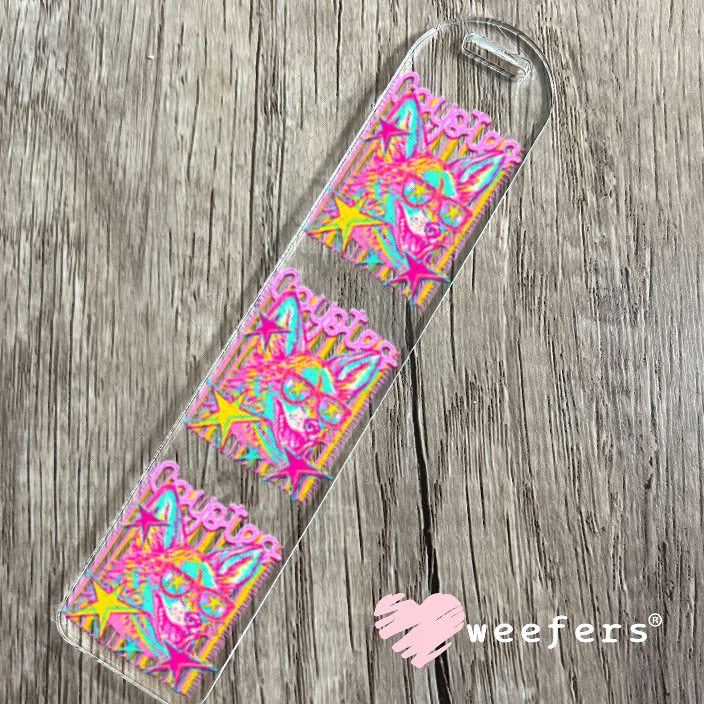 UV DTF Decal - Coyotes Colorful Mascot Bookmark Weefers