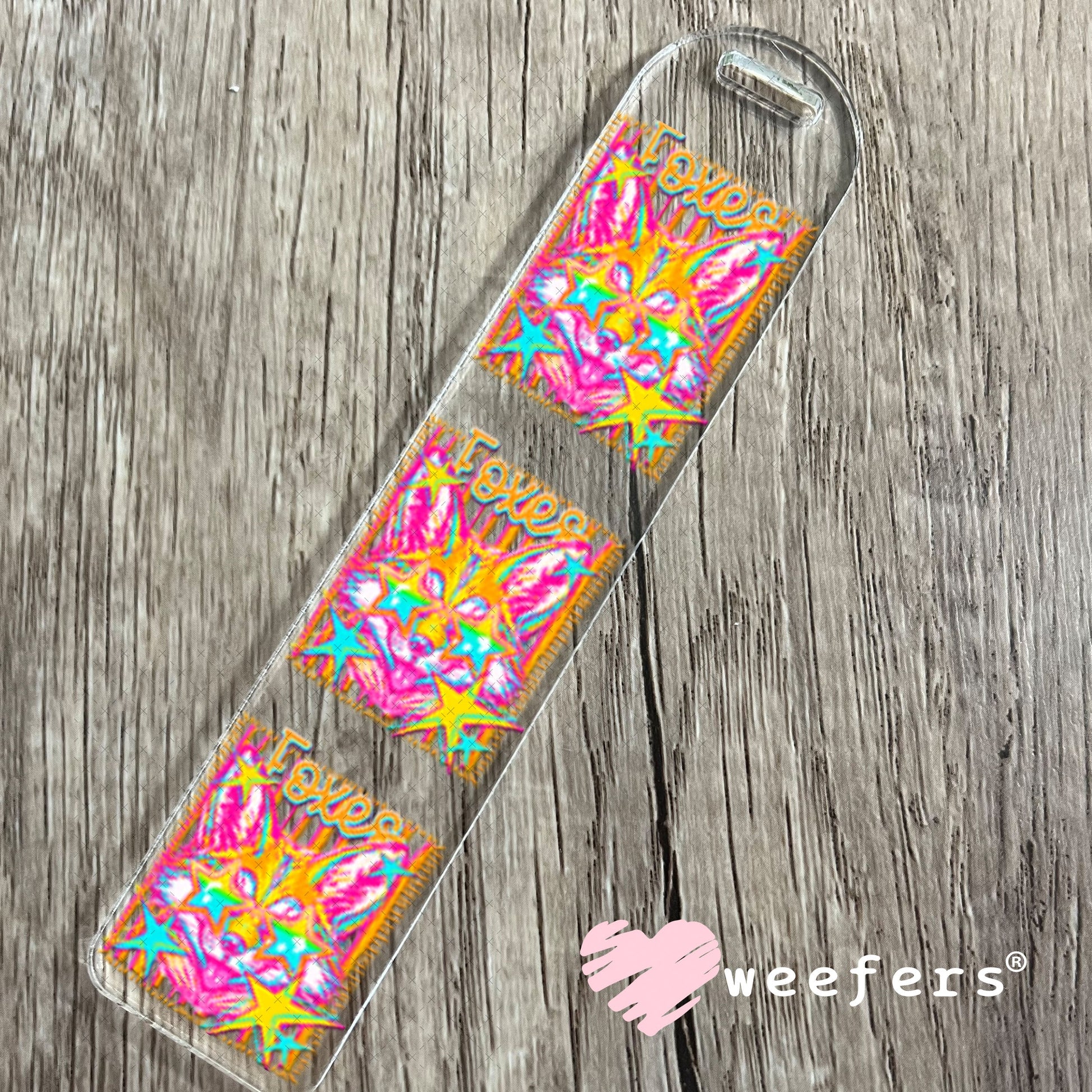 UV DTF Decal - Foxes Colorful Mascot Bookmark Weefers