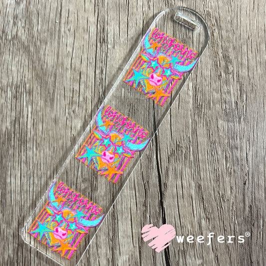 UV DTF Decal - Longhorns Colorful Mascot Bookmark Weefers