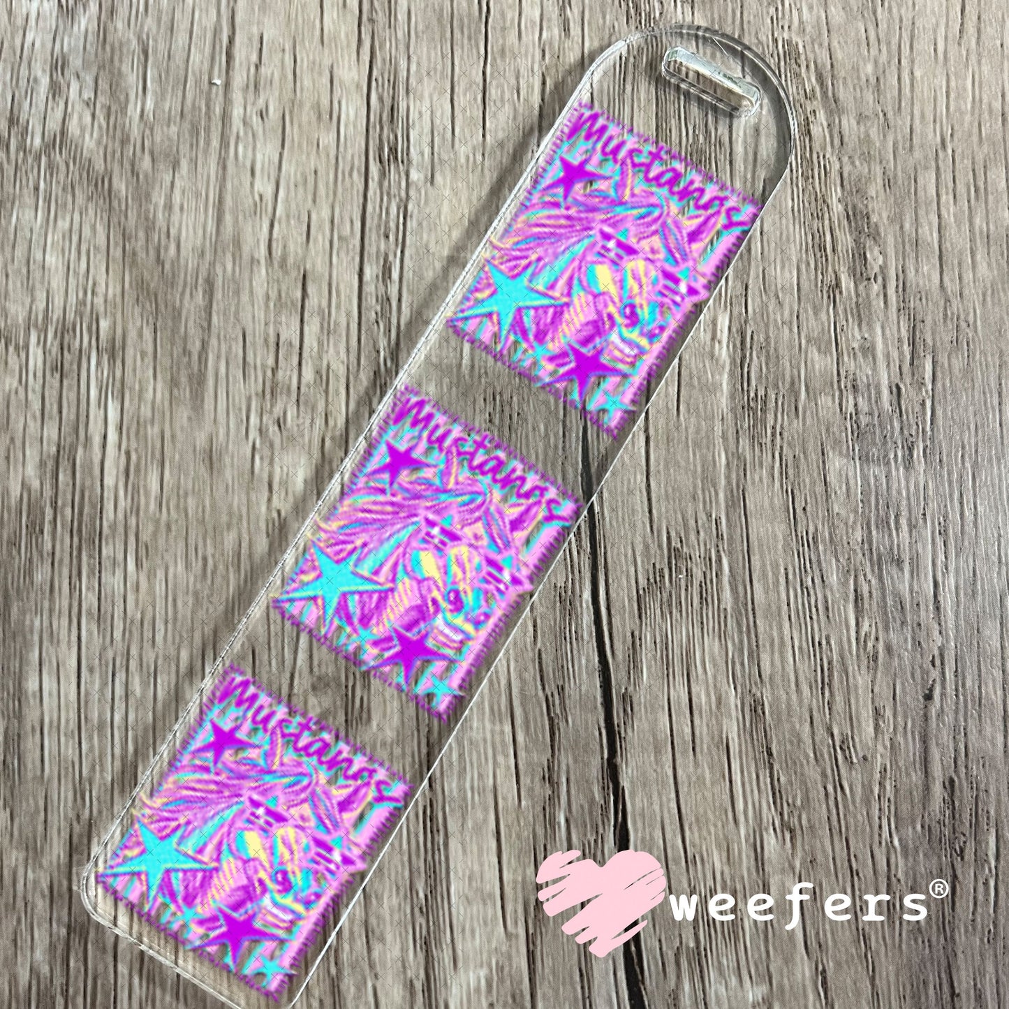 UV DTF Decal - Mustang Colorful Mascot Bookmark Weefers