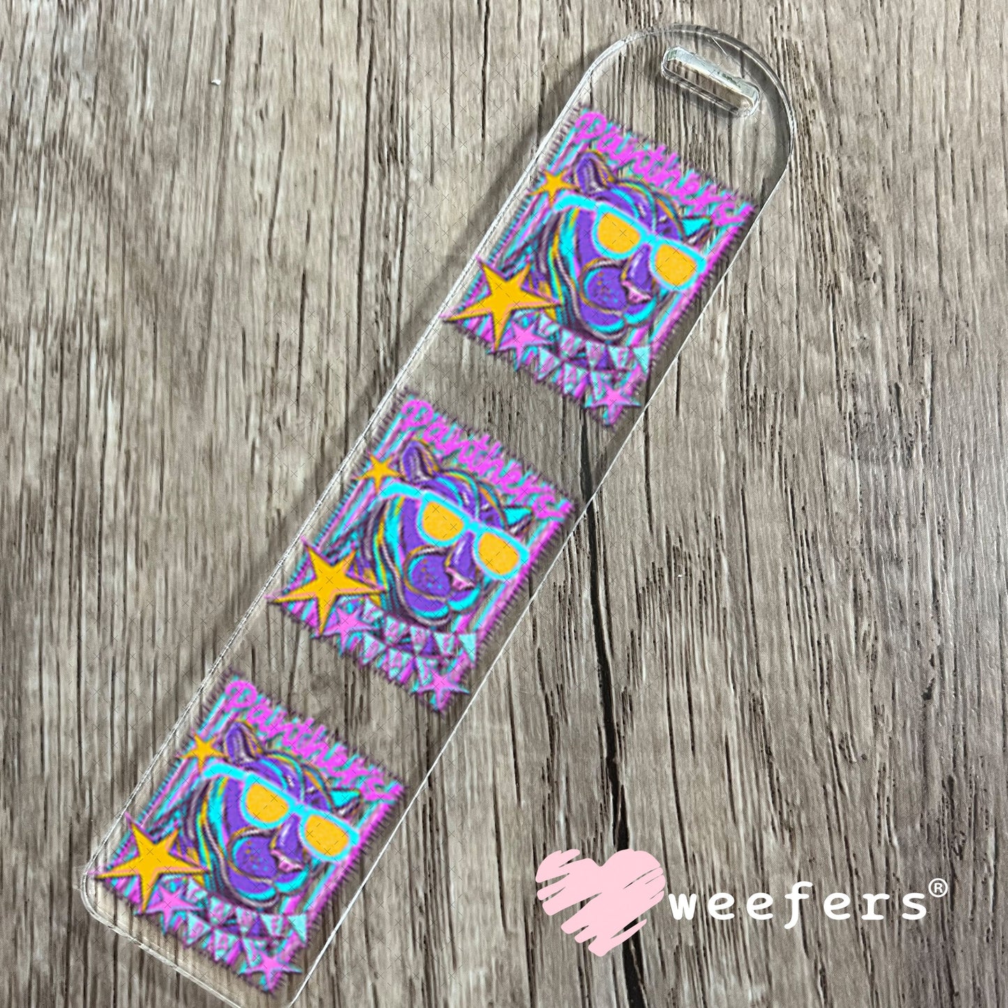 UV DTF Decal - Panthers Game Day Colorful Mascot Bookmark Weefers