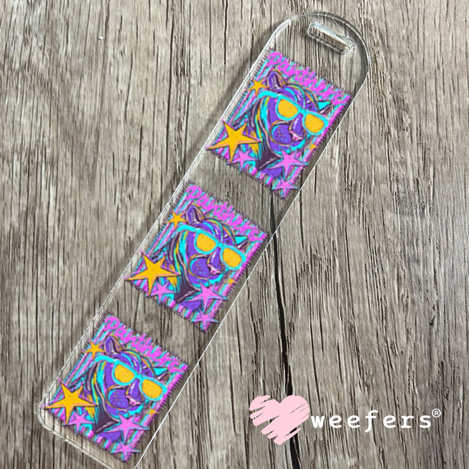 UV DTF Decal - Panthers Colorful Mascot Bookmark Weefers