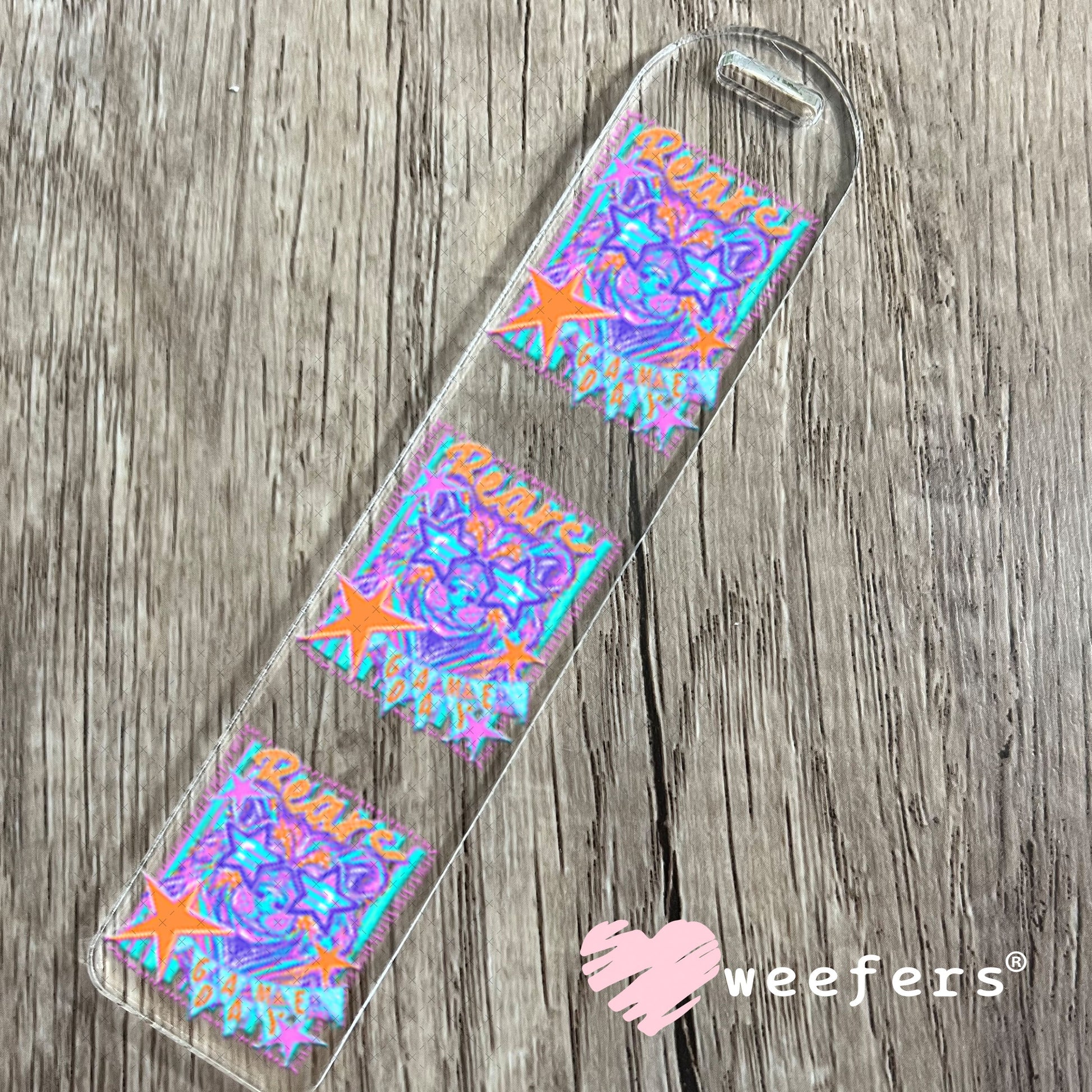 UV DTF Decal - Bears Game Day Colorful Mascot Bookmark Weefers