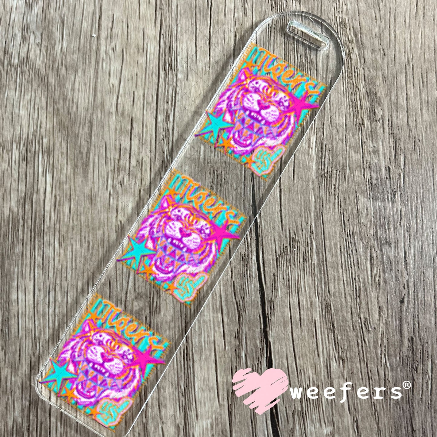 UV DTF Decal - Tigers Game Day Colorful Mascot Bookmark Weefers