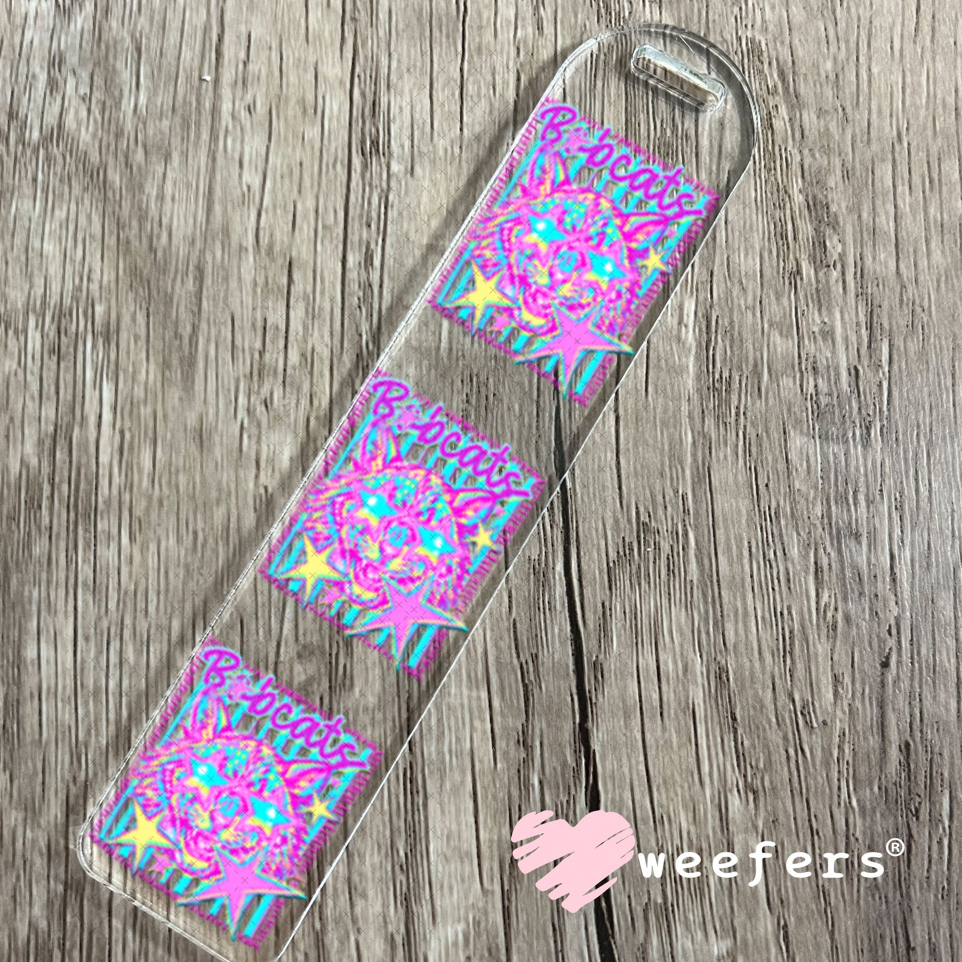 UV DTF Decal - Bobcats Colorful Mascot Bookmark Weefers