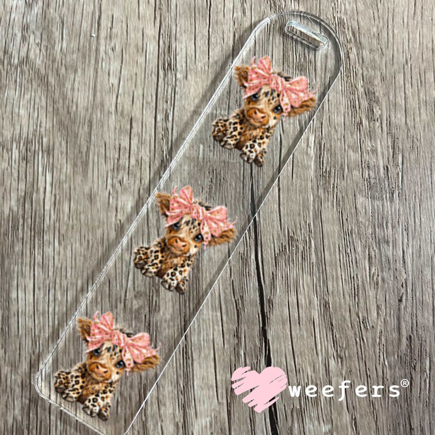 UV DTF Decal - Leopard Bougie Highland Cow Bookmark Weefers