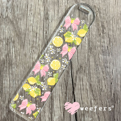 UV DTF Cup Wraps - Lemons and Pink Bows Bookmark Weefers
