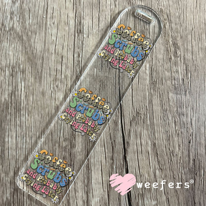 UV DTF Decal - Coffee Scrubs and Probably Crying Later Bookmark Weefers