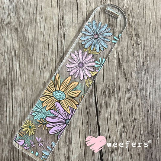 UV DTF Cup Wraps - Purple Blue Daisies Bookmark Weefers
