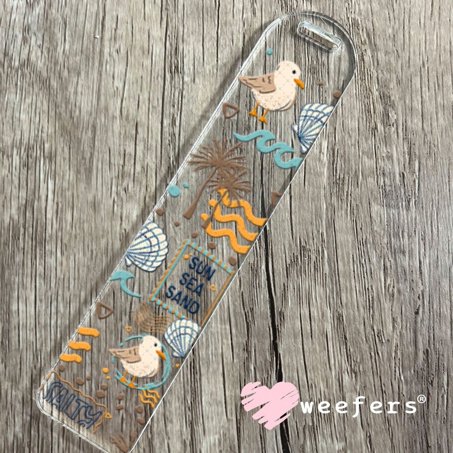 UV DTF Cup Wraps - Sun Sea Sand Summer Vibes Bookmark Weefers