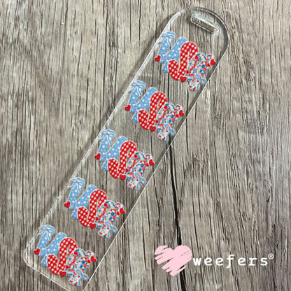 UV DTF Decal - USA Lace Bookmark Weefers